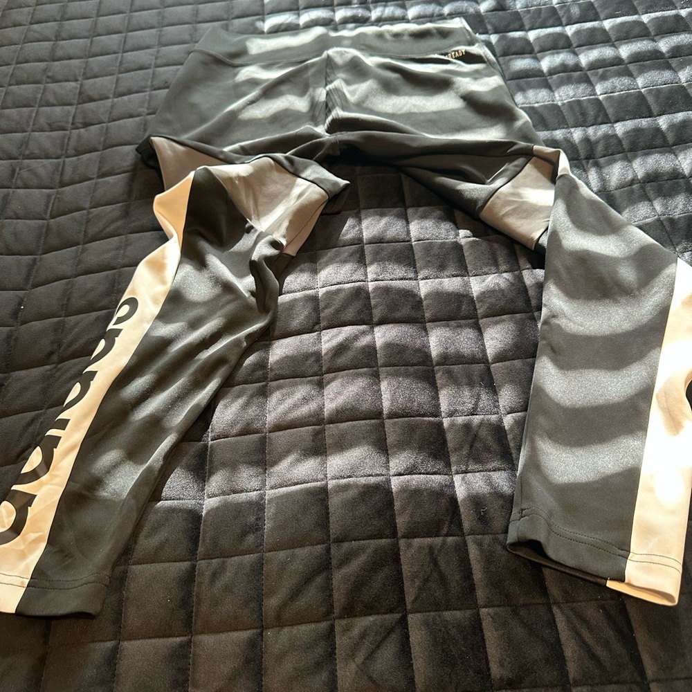 Adidas Black and Gray Leggings